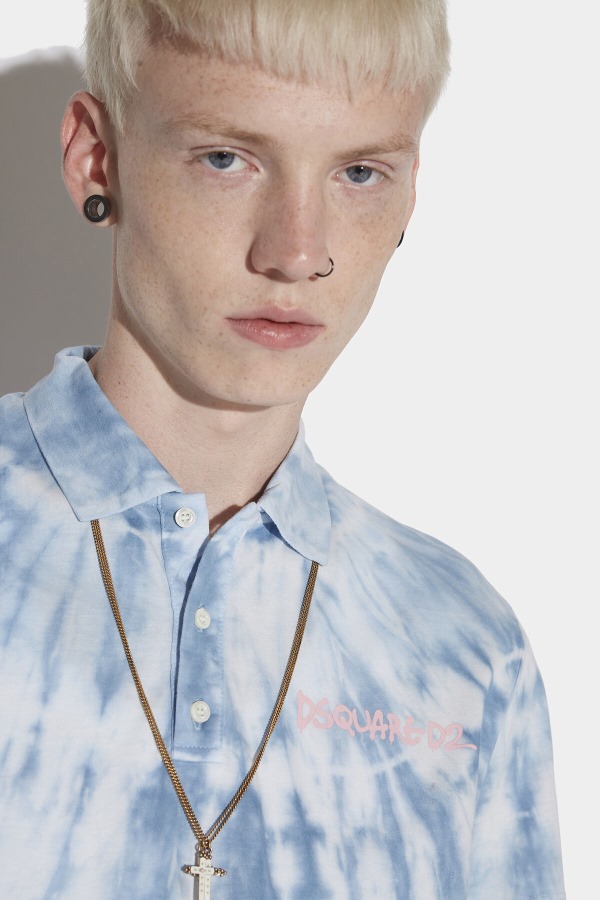 Tie Dye Waves Polo