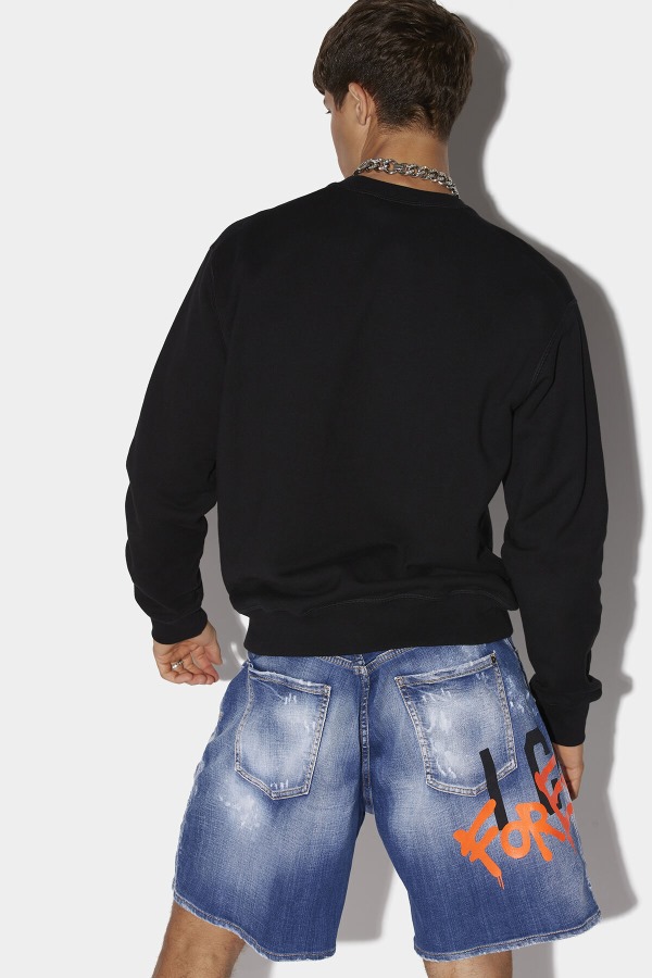 WHITE/SKY Be Icon Sweatshirt D2 WHITE