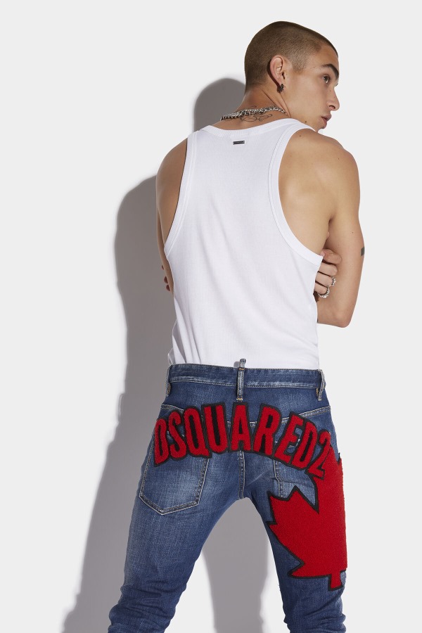 Medium Sandy Wash Skater Jeans