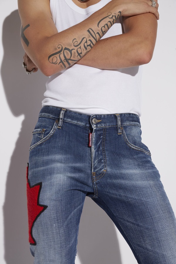 Medium Sandy Wash Skater Jeans