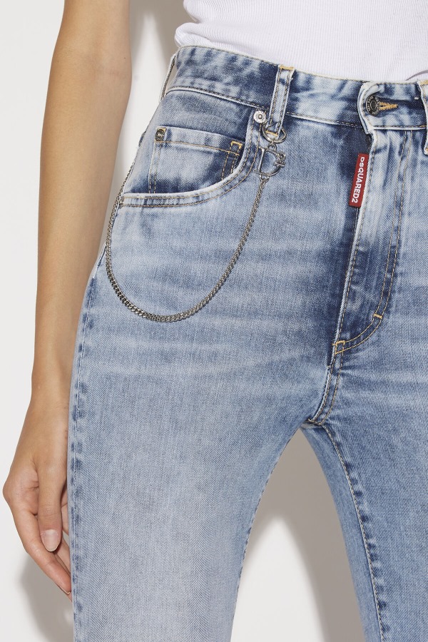 High Waist Cropped Twiggy Denim Jeans