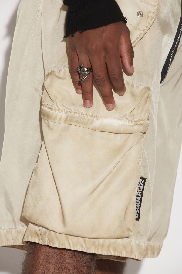 Cargo Shorts BEIGE/NAVY BLUE