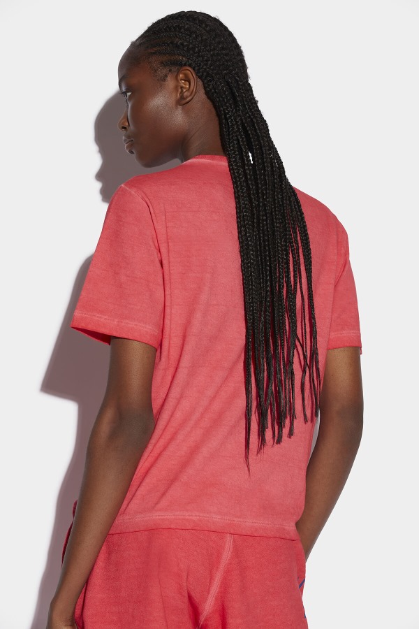 One Life Partially Recycled Cotton T-Shirt RED D2