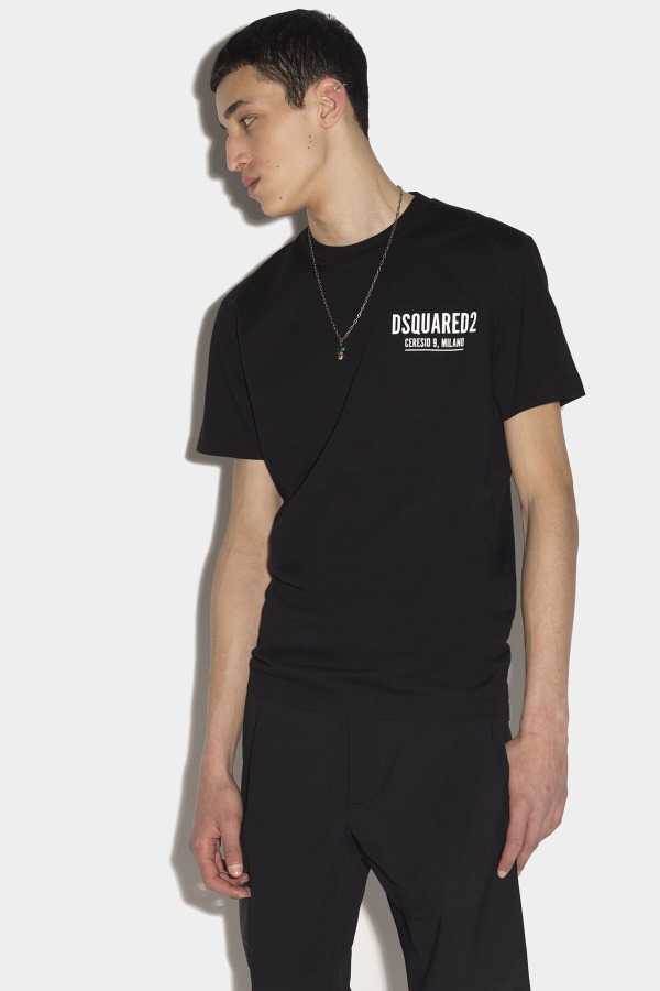 WHITE/BLACK Mini Logo Ceresio 9 T-Shirt D2 WHITE