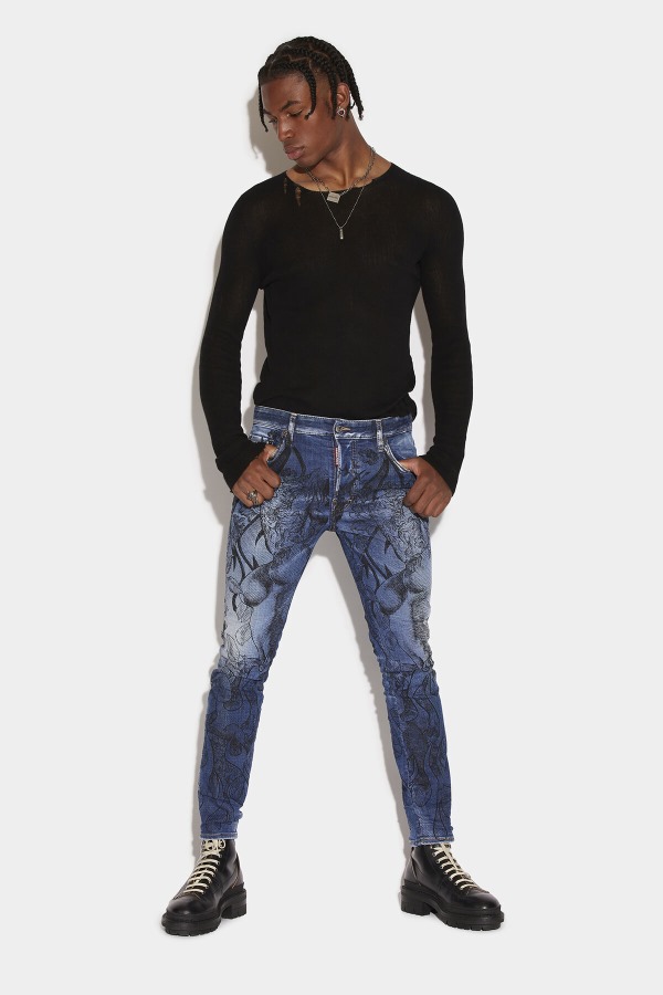 Sex Garden Wash Skater Jeans