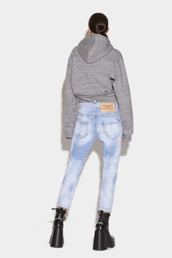 Light Sunny Day Wash Cool Girl Cropped Jeans