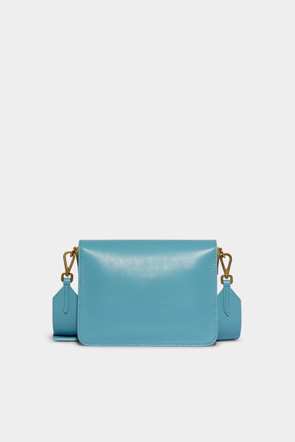 D2 Statement Shoulder Bag LIGHT BLUE/BLACK