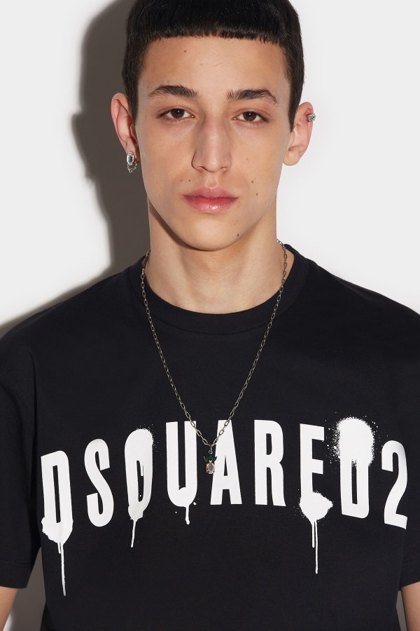 WHITE/RED Dsquared2 Cool T-Shirt D2