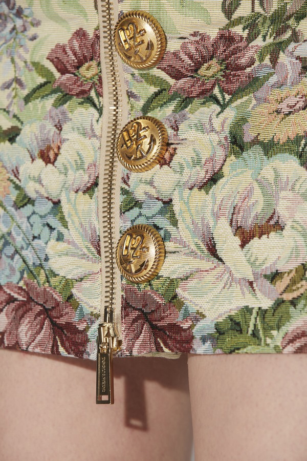 Zip&Button Mini Skirt