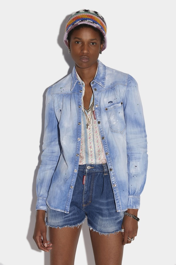 Pleated Yoke Shirt