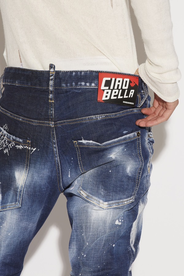 Dark London Calling Wash Skater Jeans