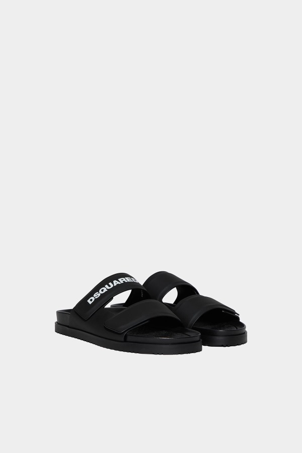 Dsquared2 Logo Slides BLACK