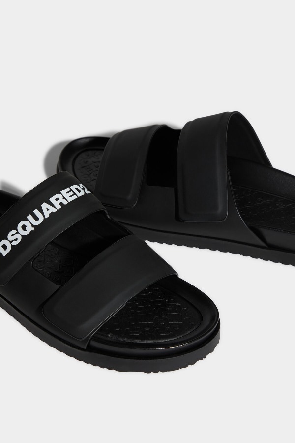 Dsquared2 Logo Slides BLACK