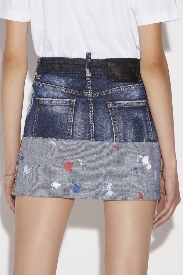 Cuff Mini Skirt