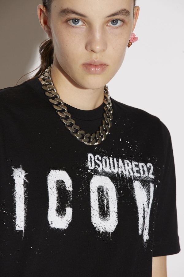 WHITE/FANTASY Icon Spray Relax T-Shirt D2 WHITE