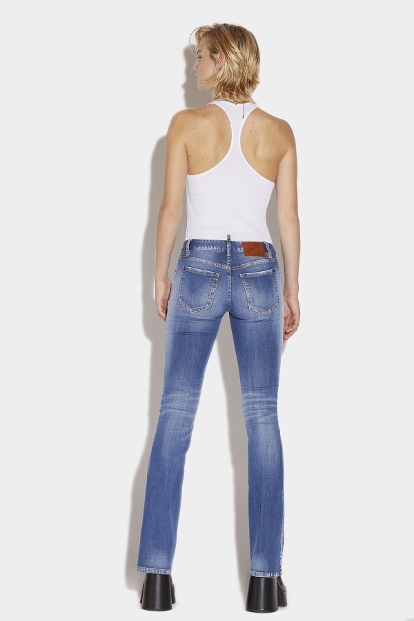 Medium Proper Wash Waist Flare Jeans