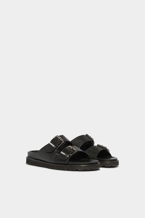 Sonny Flat Sandals D2 BLACK