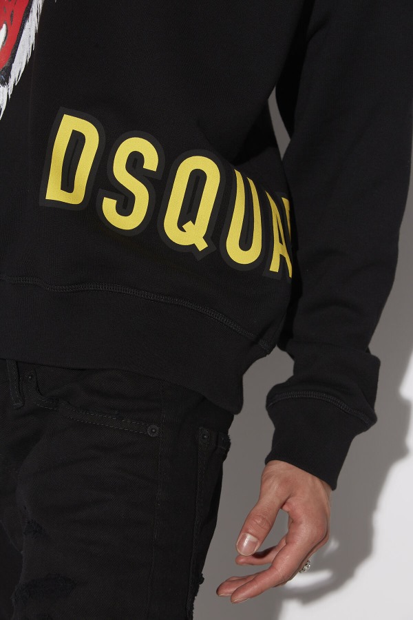 D2 Tiger Cool Hoodie BLACK