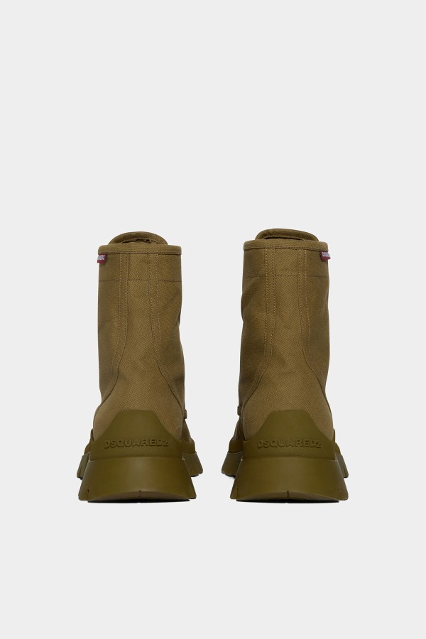 BROWN/IVORY Tank Combat Boots D2 BROWN