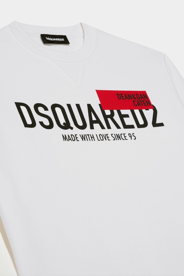 WHITE/BLACK DS2 Kids Sweatshirt