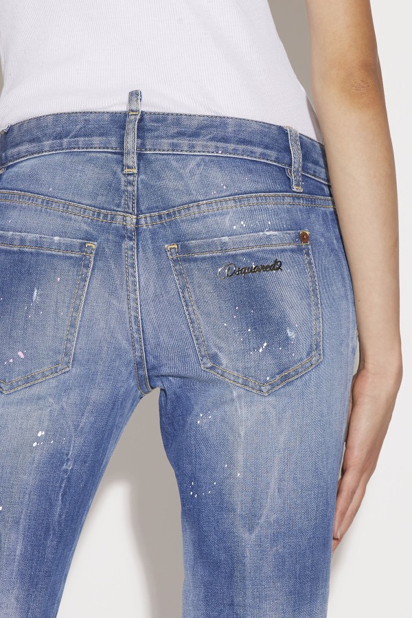 Medium Waist Cropped Twiggy Denim Jeans