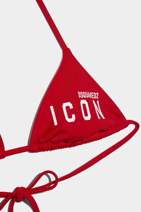 Be Icon Bikini Top BLACK/RED