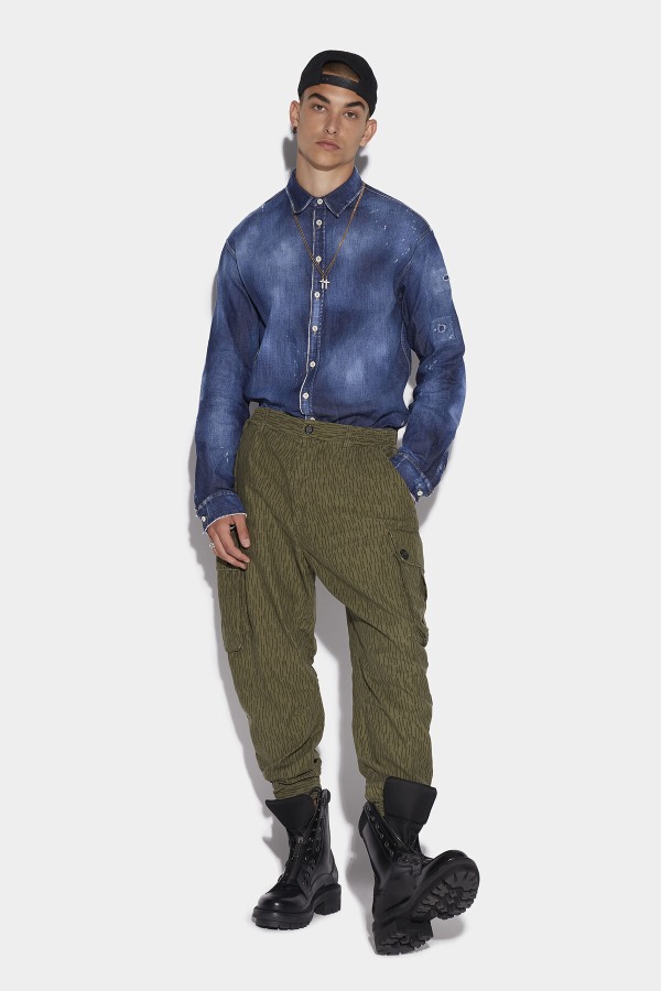 Military Tape Cargo Trousers