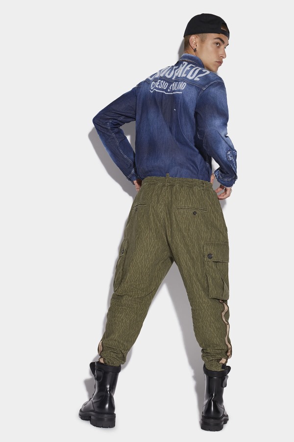Military Tape Cargo Trousers