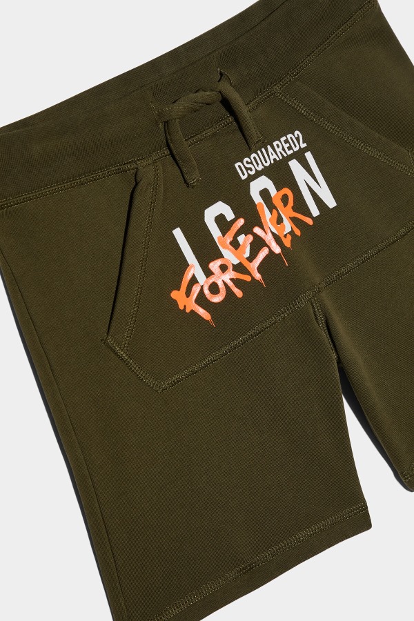 GREEN/WHITE DS2 Kids Icon Forever Sweatshorts