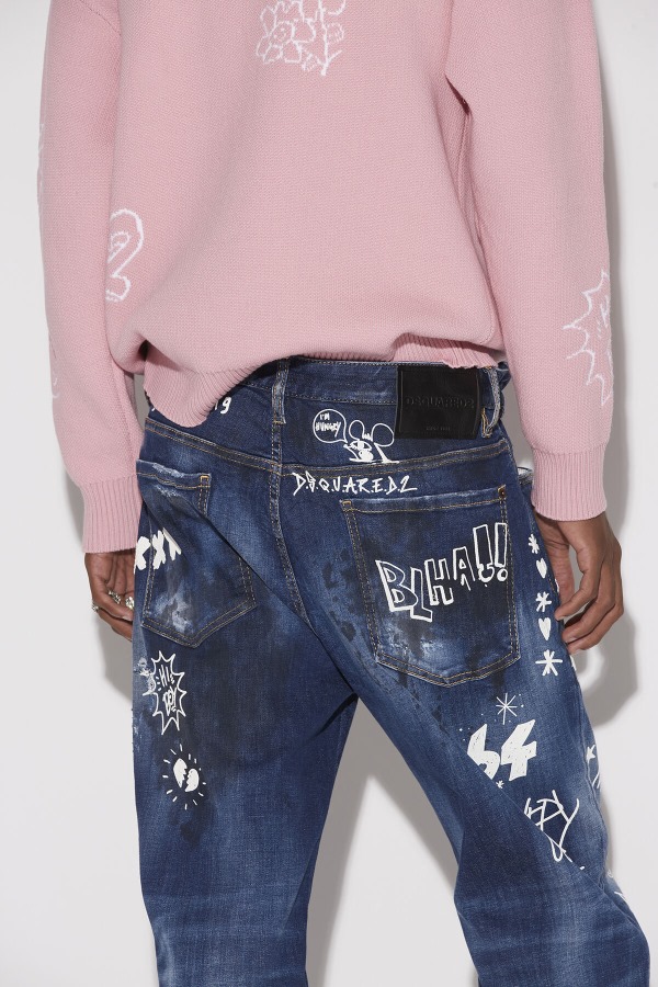 Dark Graffiti Wash Big Brother Jeans