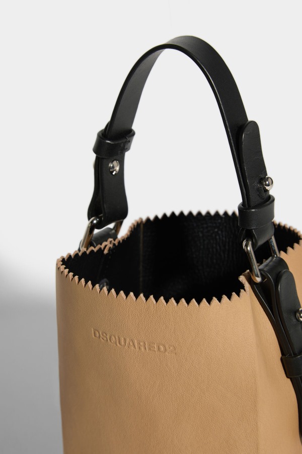 BLACK/BEIGE Bread Bag