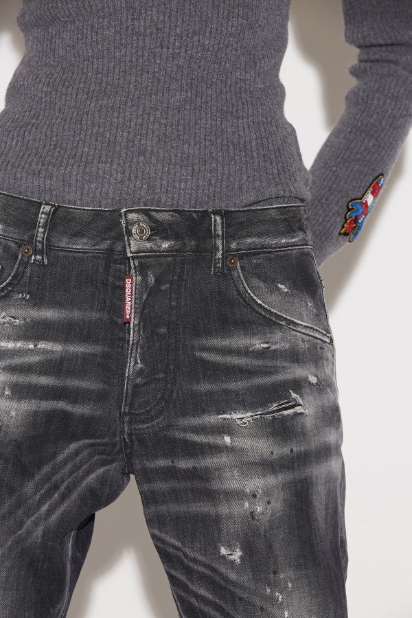Black Squat Wash Skinny Dan Jeans D2 BLACK