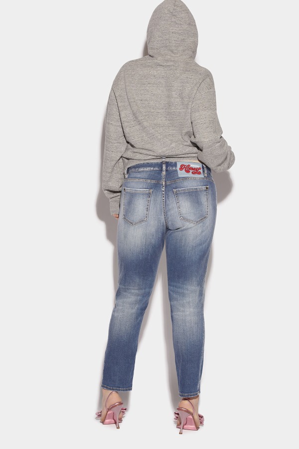 Honey Medium Wash Cropped Twiggy Jean