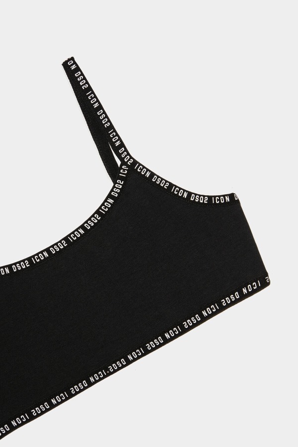 WHITE/BLACK DS2 Kids Sports Bra