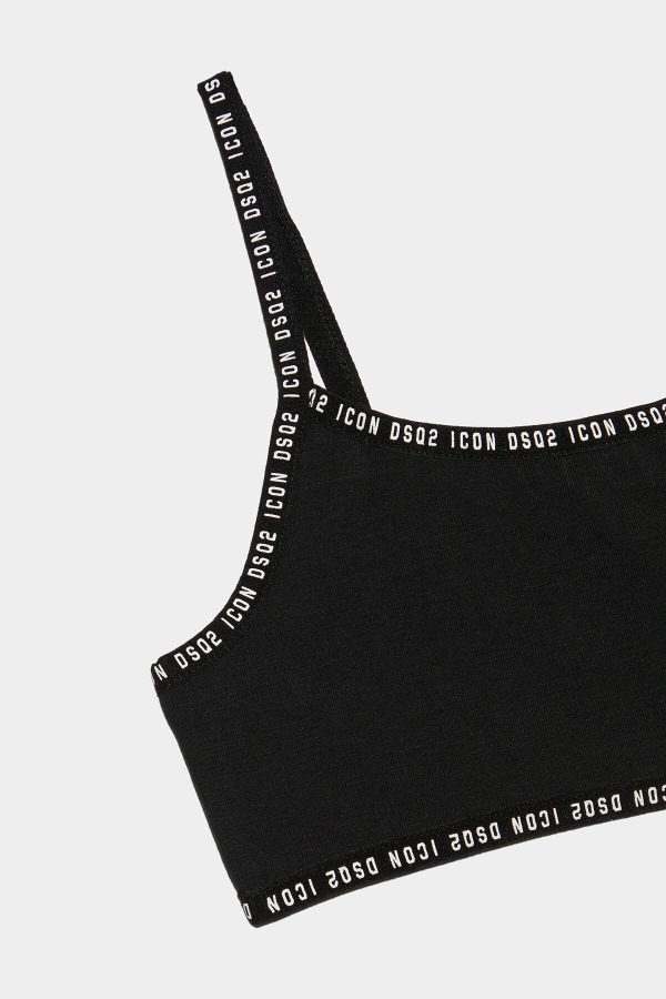 WHITE/BLACK DS2 Kids Sports Bra