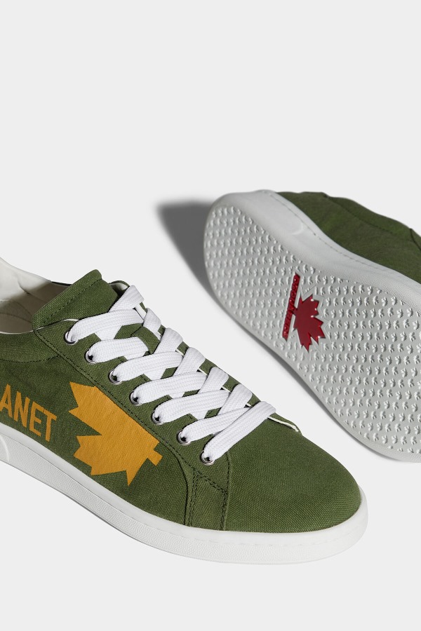 One Life Organic Cotton Boxer Sneakers RED/OCHRE