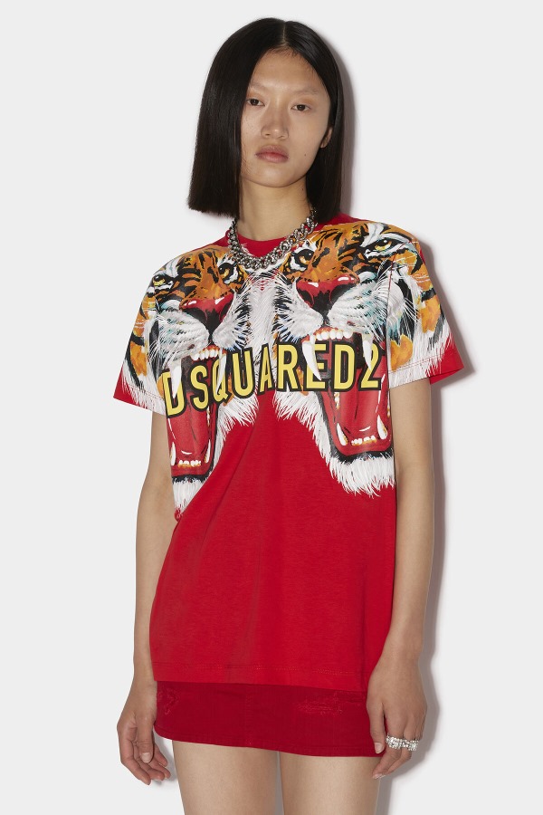 D2 Tiger T-Shirt D2 RED