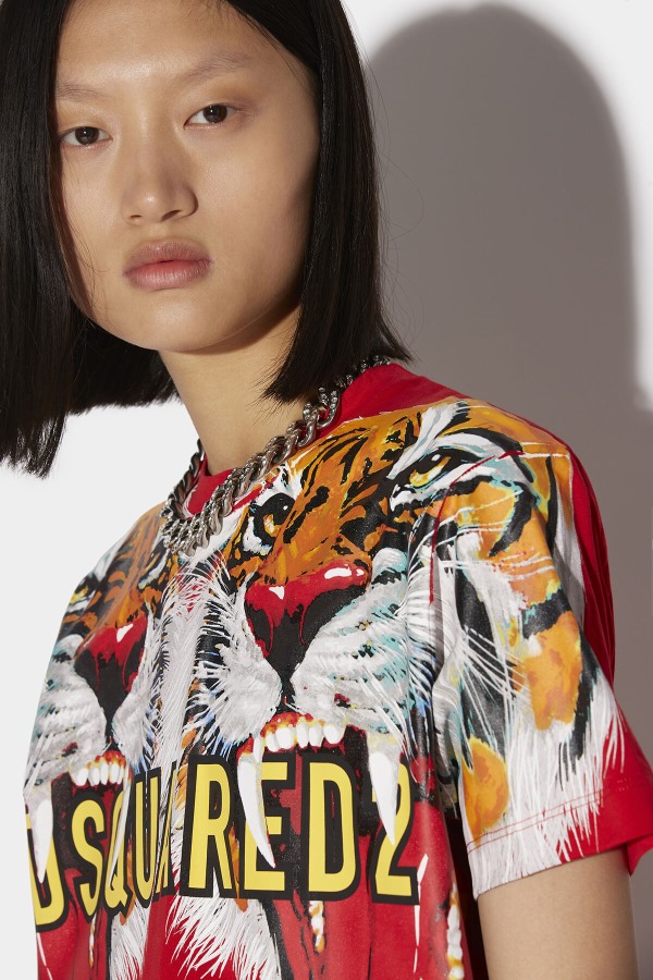 D2 Tiger T-Shirt D2 RED