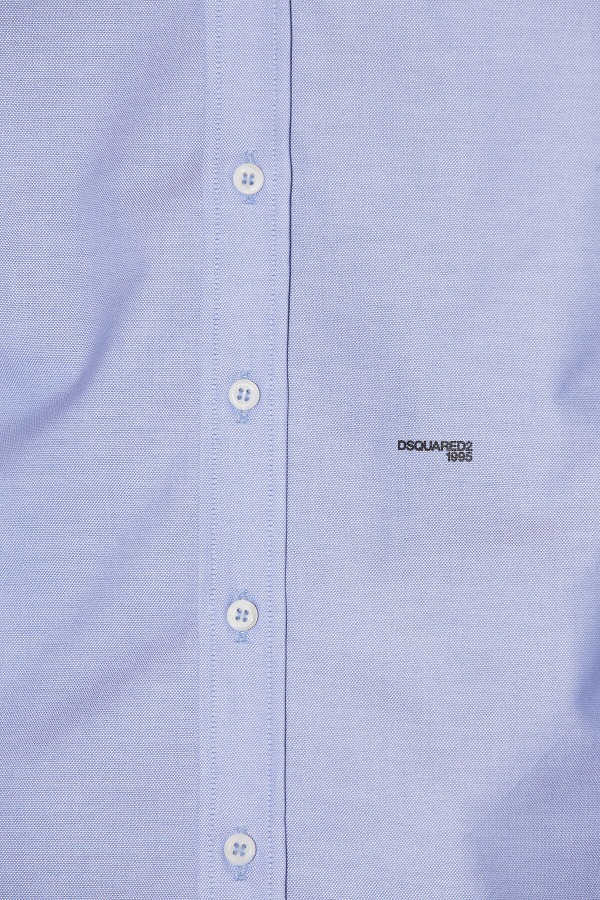 WHITE/LIGHT BLUE Mini Logo 70\'s Shirt