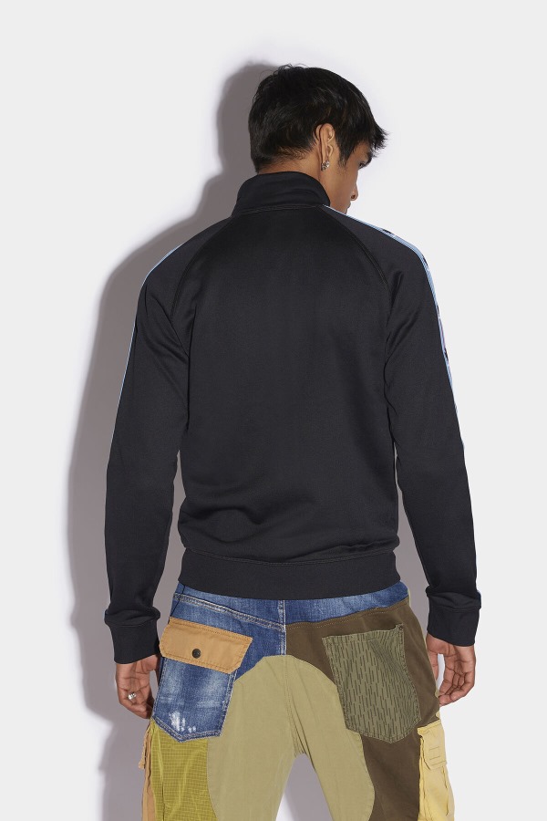 Leaf Tape Zip Sweater