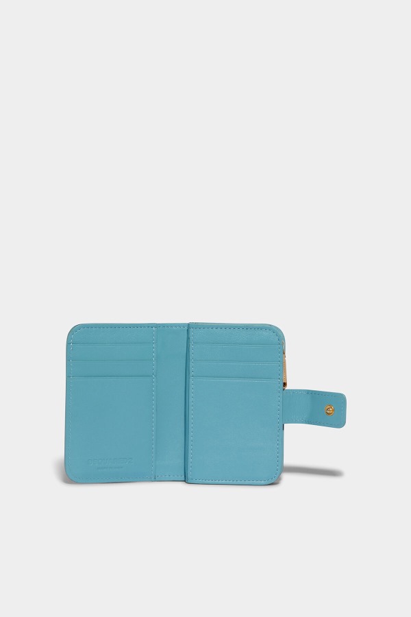 D2 Statement Wallet BLACK/LIGHT BLUE