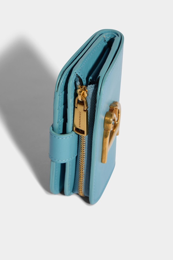 D2 Statement Wallet BLACK/LIGHT BLUE