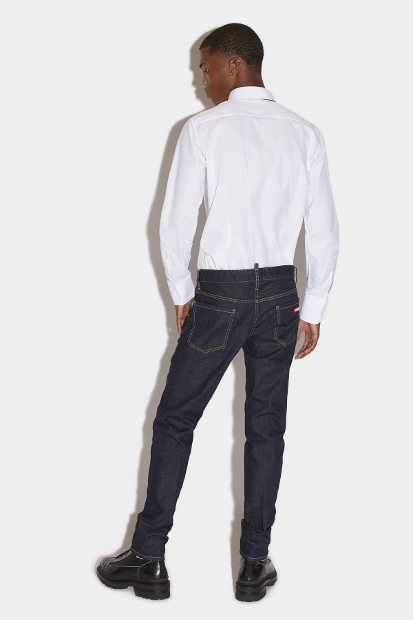 Dark Rinse Wash Slim Jeans