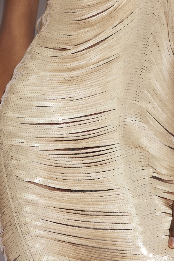 Asymetrical Strap Midi Dress