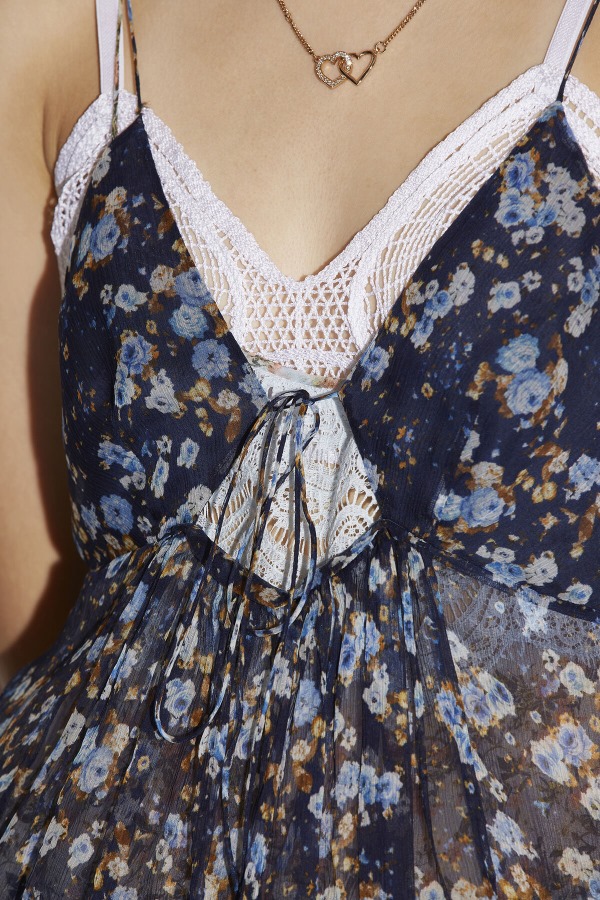 Flare Strap Mini Dress