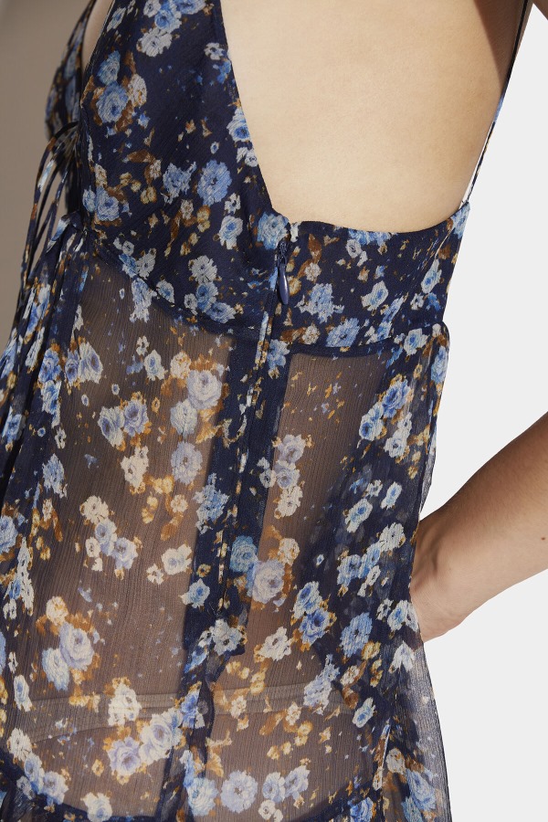 Flare Strap Mini Dress