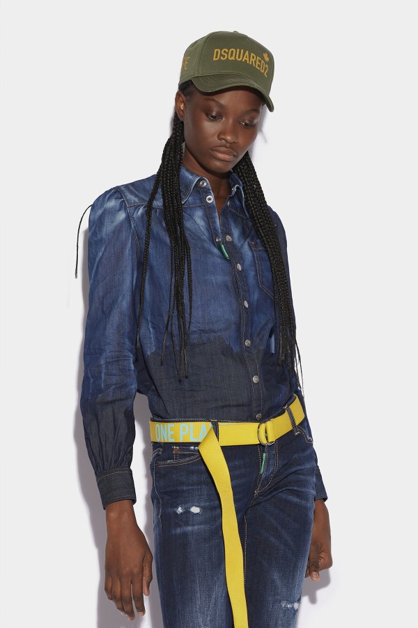One Life Cotton Pleated Yoke Shirt