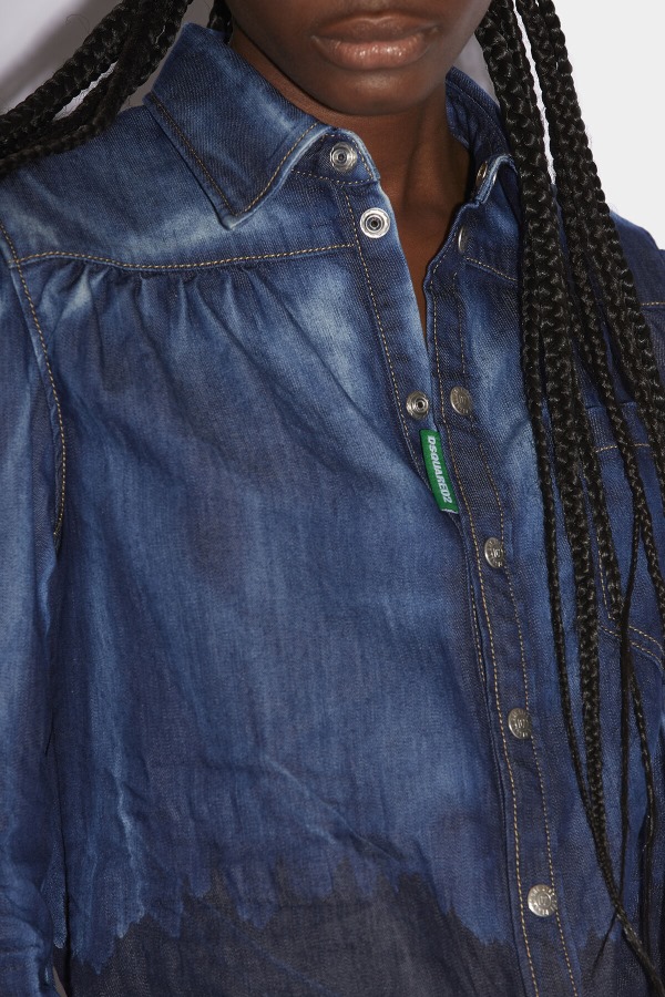 One Life Cotton Pleated Yoke Shirt