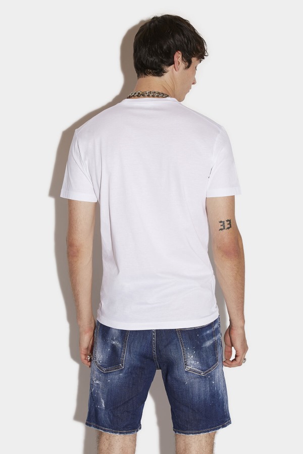 Doodle Flag Cool T-Shirt D2 WHITE