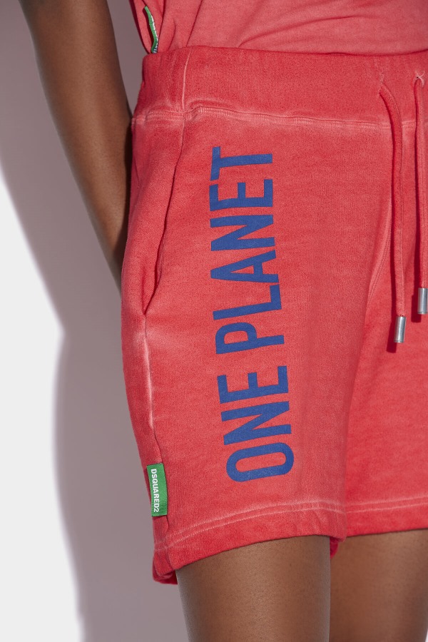 One Life Organic Cotton Shorts RED D2 RED